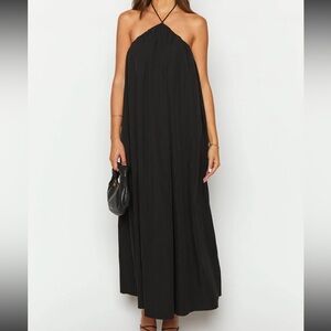 NWT Beginning Boutique, Ziggy Black Halter Neck, Maxi Dress, Size 4